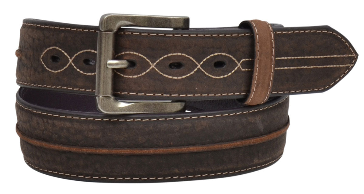 3D Mens Belt Dark Brown