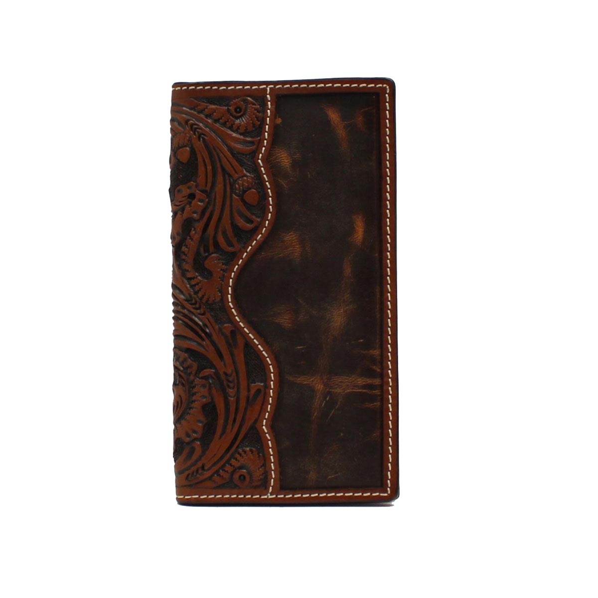3D Rodeo Wallet Floral Acorn Tooled