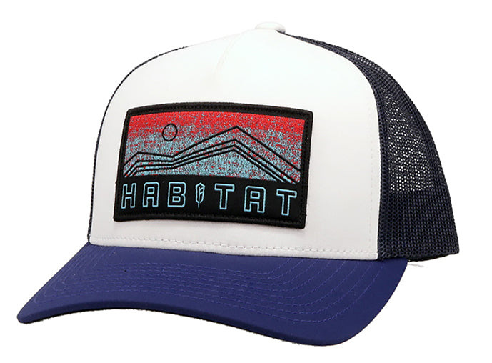 "Habitat" White/Navy