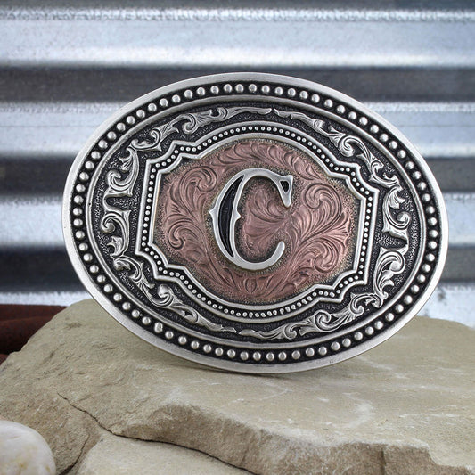 Attitude Two Tone Initial Buckle