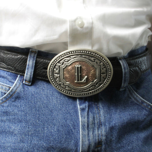 Attitude Two Tone L Initial Buckle