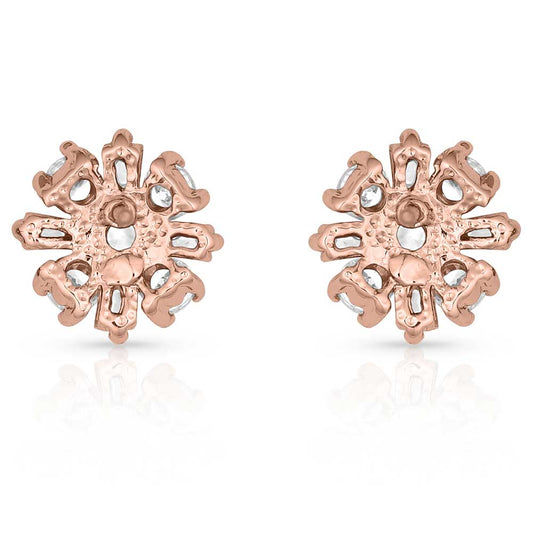 Rose Gold Flower Cluster