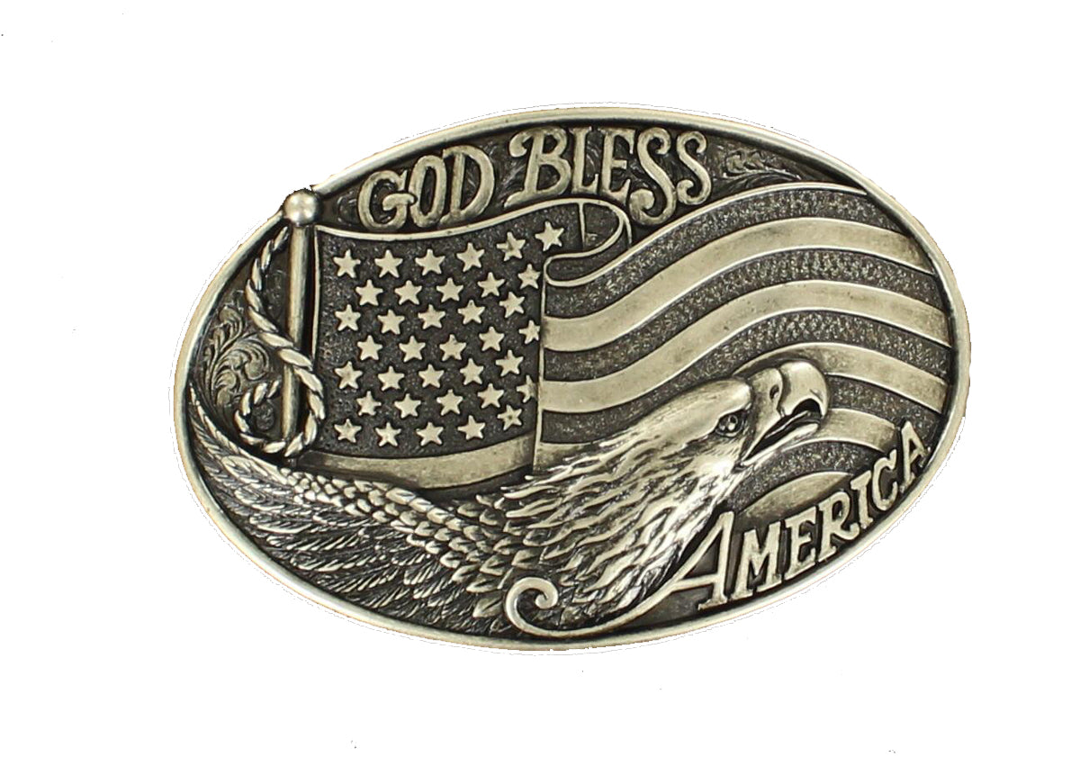 Nocona Mens American Eagle Buckle