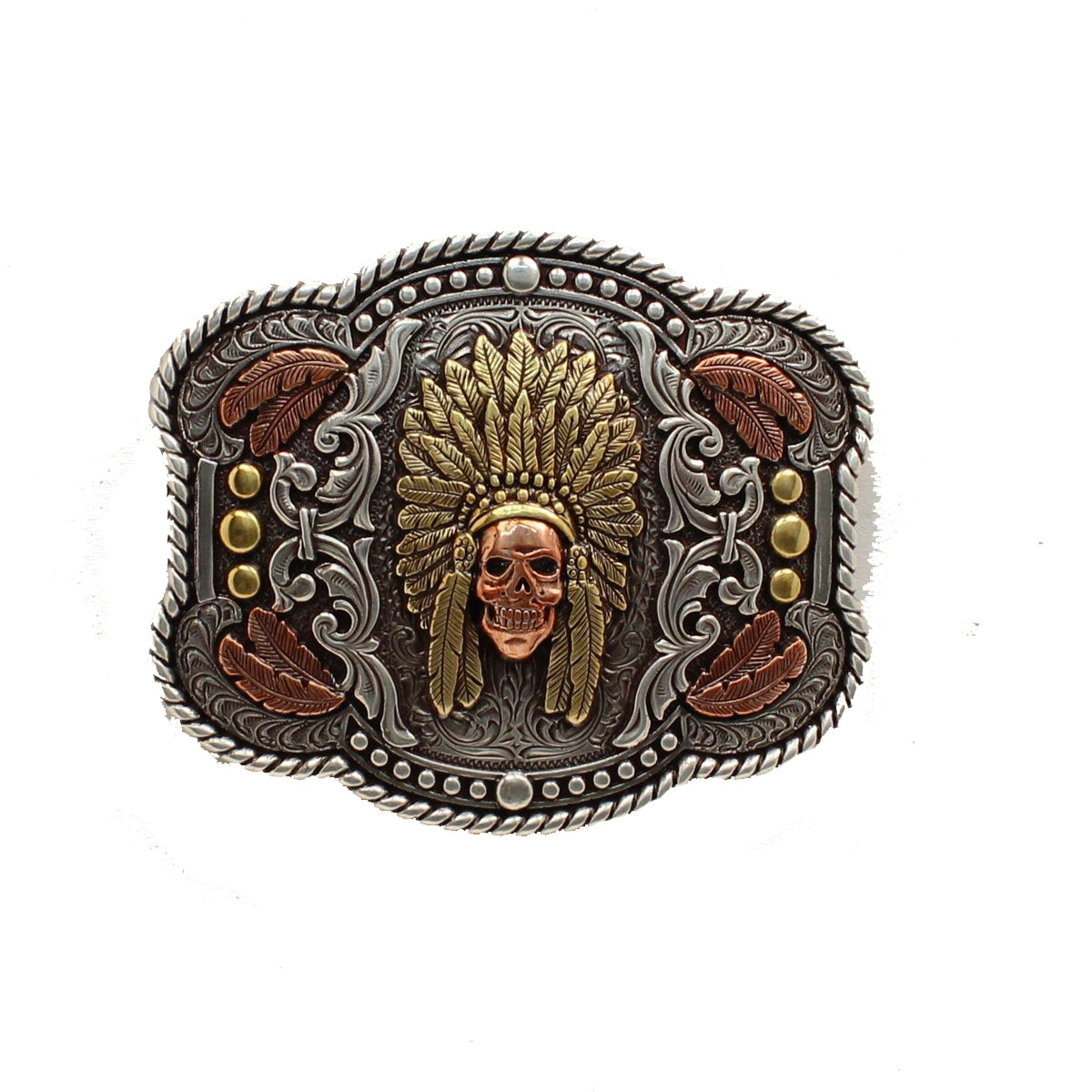 Nocona Rope Edge Feather Skill Chief