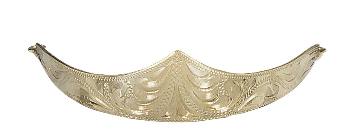 Hand Engraved Brass Heel Cap