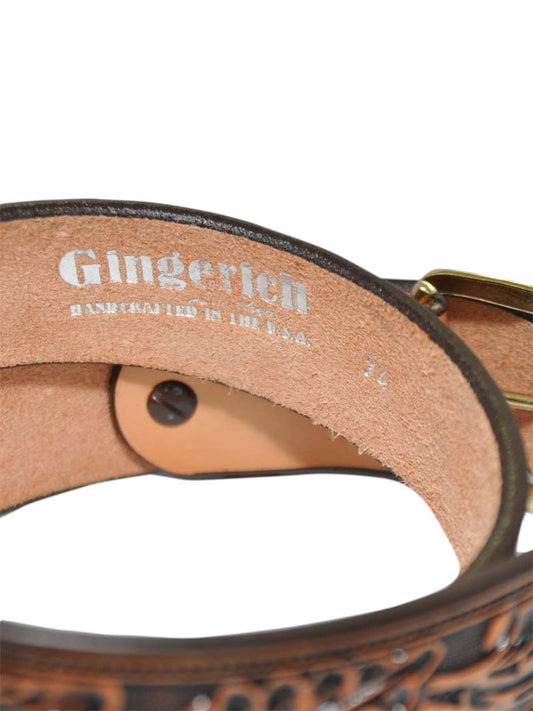 Gingerich Hand Tooled Belt
