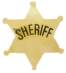 Large Texas Sheriff Star