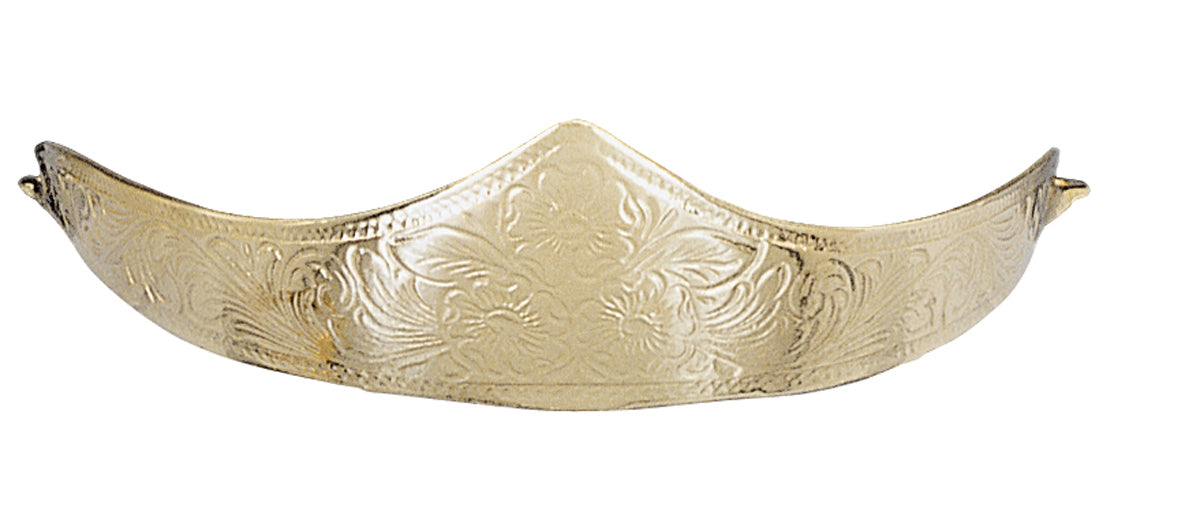 Engraved Brass Heel Cap