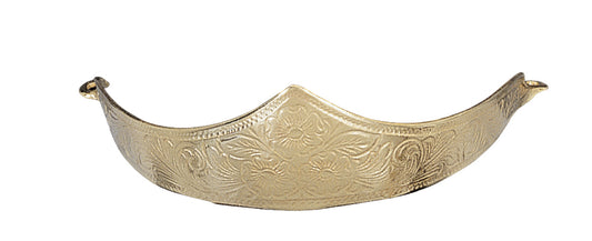 Engraved Brass Heel Cap